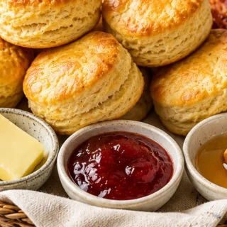 ️ Easiest Fluffy Biscuits EVER! ️ - air fryer biscuits - Air fryer biscuits: Make the easiest, fluffiest biscuits in under 10 minutes! Perfect golden brown resu