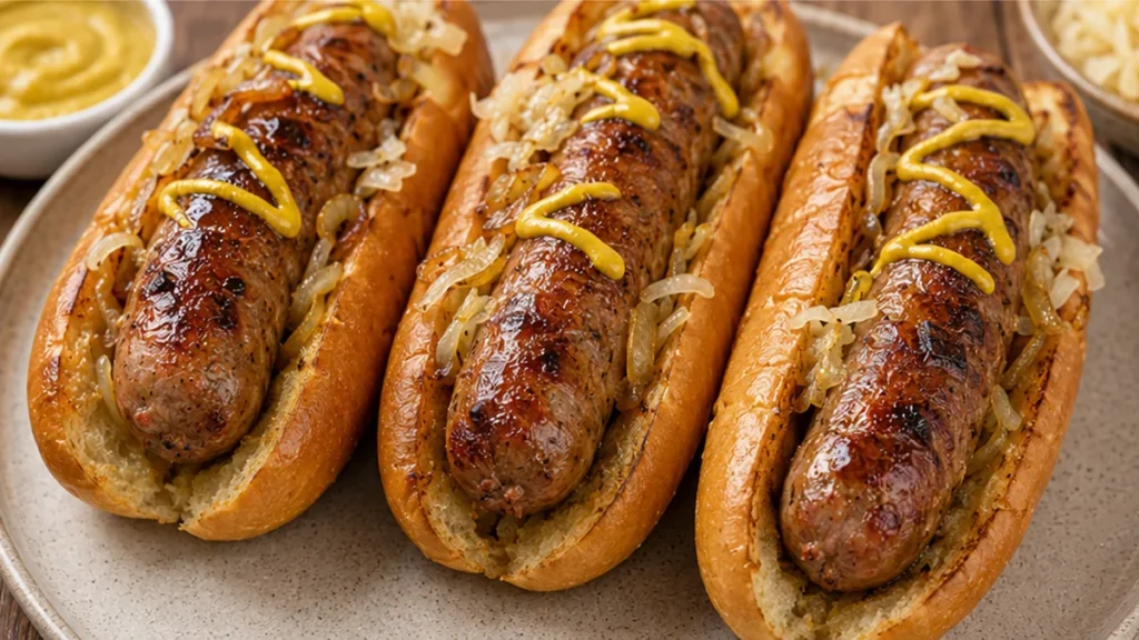 Air Fryer Brats: Crispy Perfection in Minutes! Discover the ultimate air fryer brats recipe! Achieve perfectly crispy, juicy brats in under 15 minutes. Easy, fa