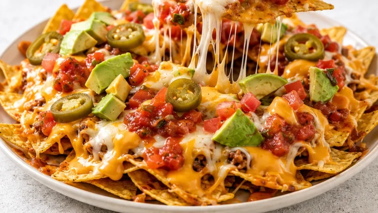 Air Fryer Nachos: CHEESE PULL Heaven!