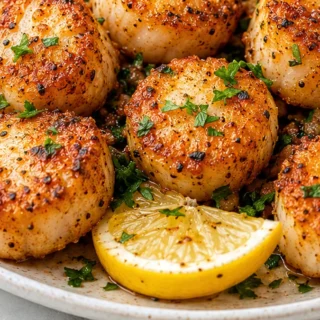 Crispy Air Fryer Scallops - Easy Recipe - Discover the best air fryer scallops recipe! Perfectly seasoned and incredibly quick, ready in under 15 minutes. Serve