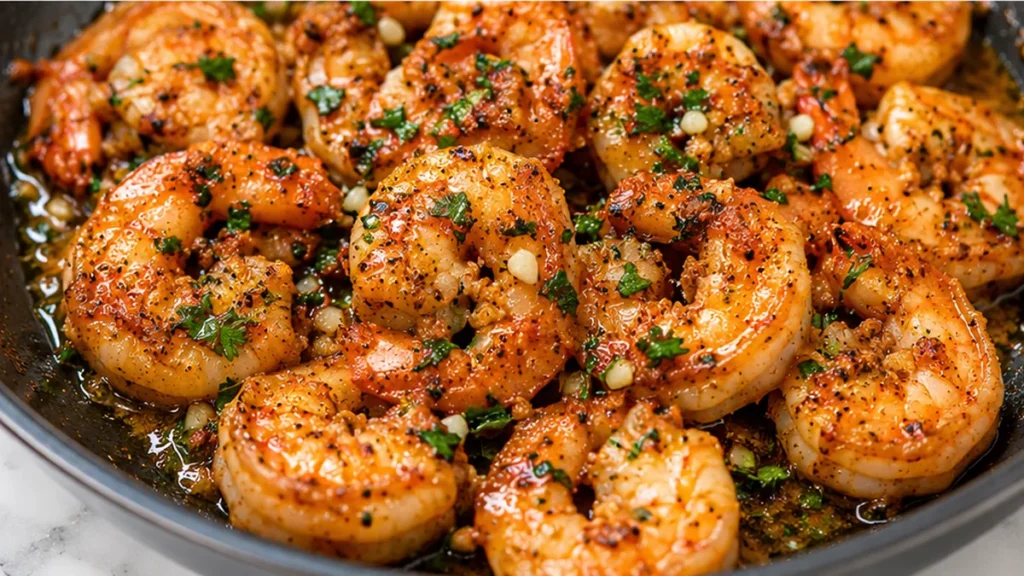 Crispy Garlic Butter Shrimp - 5 Mins! - air fryer shrimp - Discover the best air fryer shrimp recipe! Quick, easy, and incredibly delicious garlic butter shrimp
