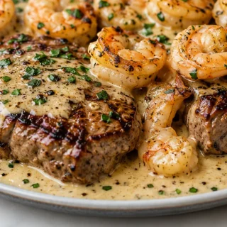 Air Fryer Steak & Shrimp Magic