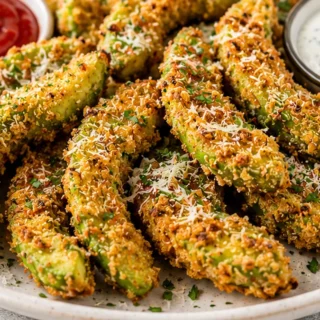 Crispy Air Fryer Avocado Fries Recipe - Discover our crispy Air Fryer Avocado Fries! Easy recipe, ready in 20 minutes with a creamy interior and golden crunch.