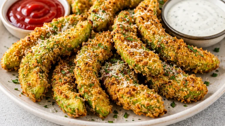 Crispy Air Fryer Avocado Fries Recipe