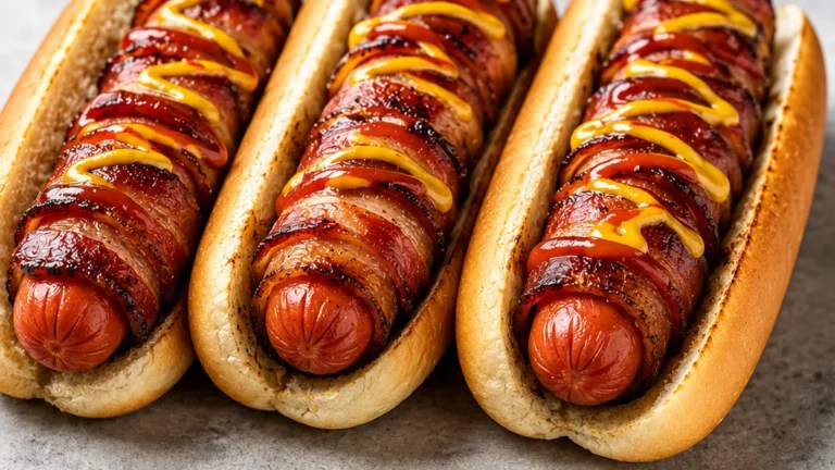 Ultimate Bacon-Wrapped Hot Dogs – Crispy & Juicy!