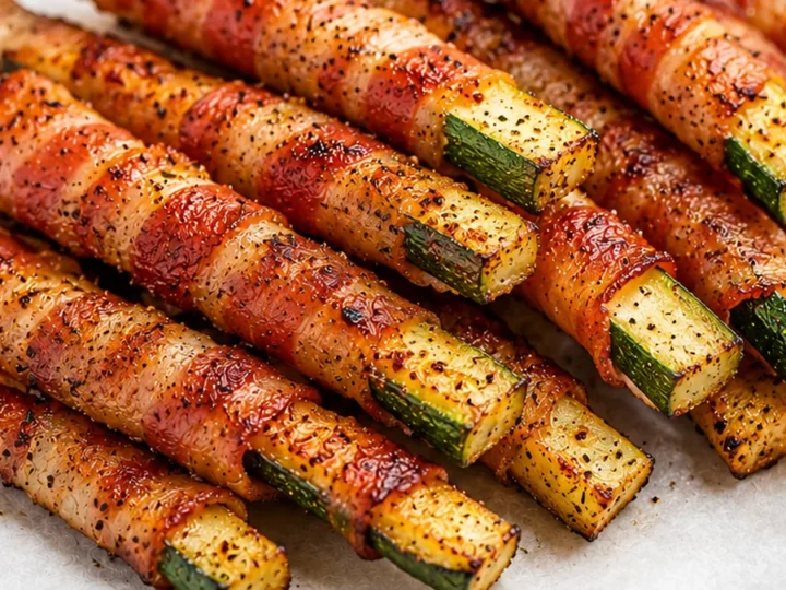 Bacon-Wrapped Zucchini Fries: Crispy Snack!