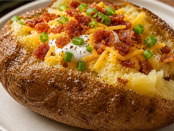Crispy Air Fryer Baked Potato Perfection!