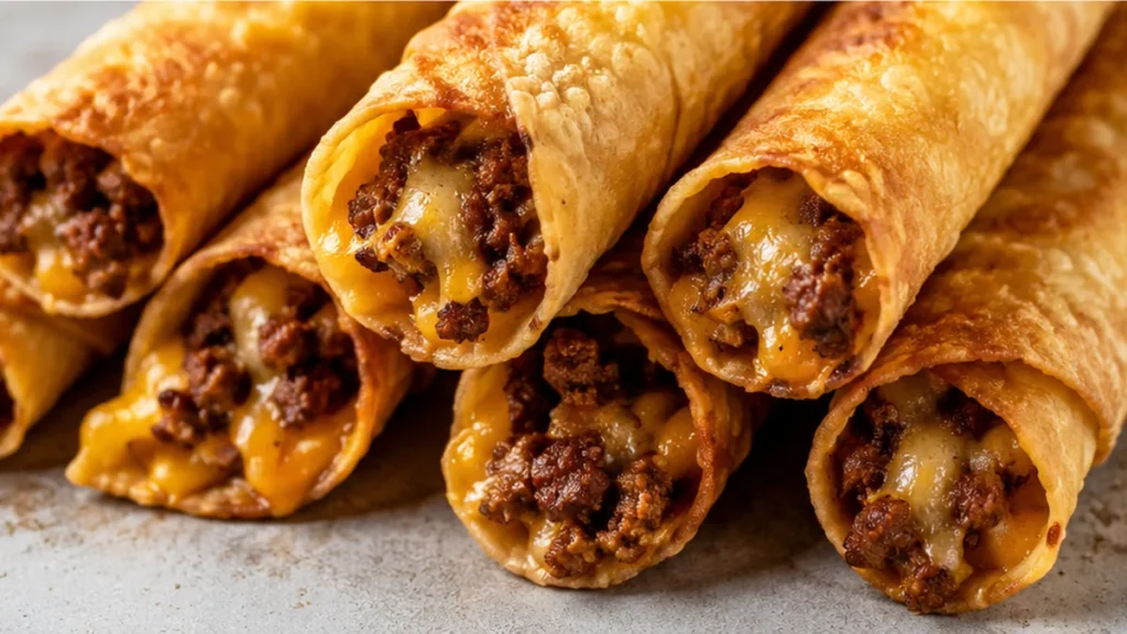 Crispy Beef Taquitos - Ultimate Crunch! Beef taquitos: Make these crispy, flavorful taquitos in the air fryer in under 30 minutes. Perfect for a quick and satis