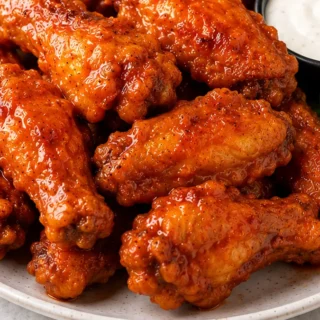 Crispy Air Fryer Buffalo Wings Recipe - Buffalo wings: Make the best crispy air fryer buffalo wings with homemade sauce in under 35 minutes. Easy recipe, perfec