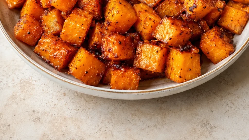 Sweet & Smoky Air Fryer Butternut Squash - Discover the best air fryer butternut squash recipe! Perfectly tender, slightly sweet & smoky. Easy to make in 25 min