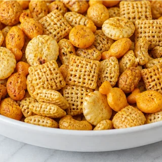 Crispy Air Fryer Chex Mix Snack