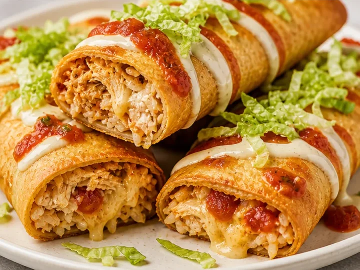 Crispy Air Fryer Chicken Chimichangas