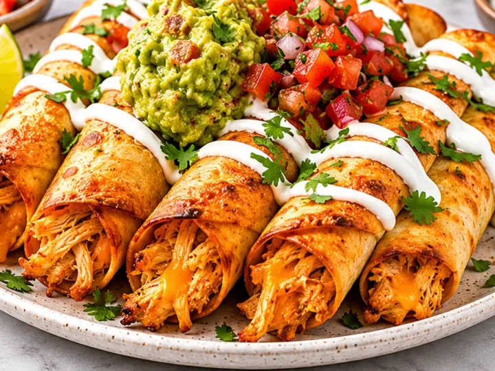 Crispy Air Fryer Chicken Flautas