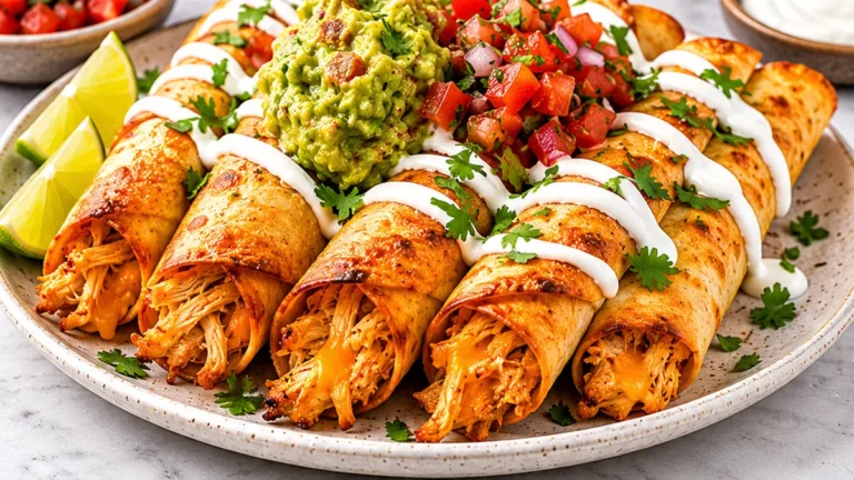 Crispy Air Fryer Chicken Flautas