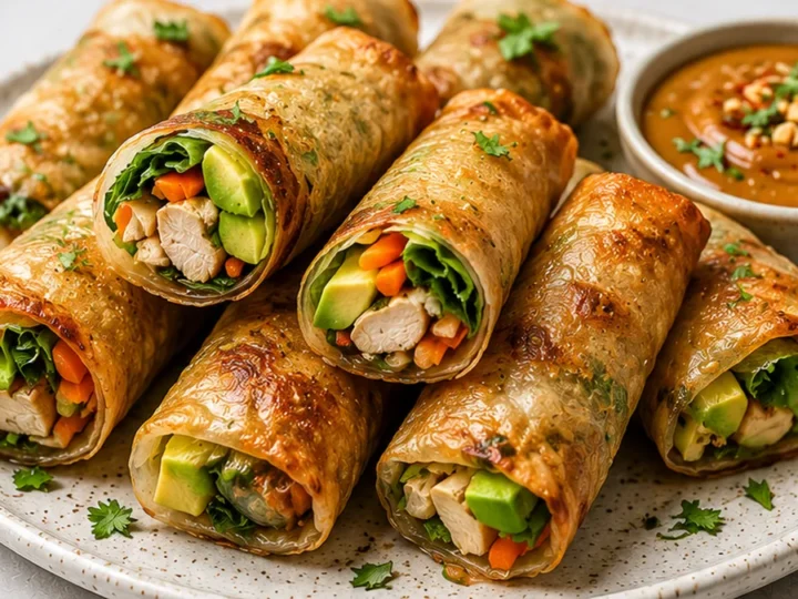 Crispy Air Fryer Chicken Rolls