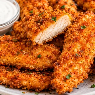 Crispy Air Fryer Chicken Strips: SO EASY! Discover the BEST way to make crispy chicken strips in the air fryer! Easy, quick, and delicious. Perfect for a fast m