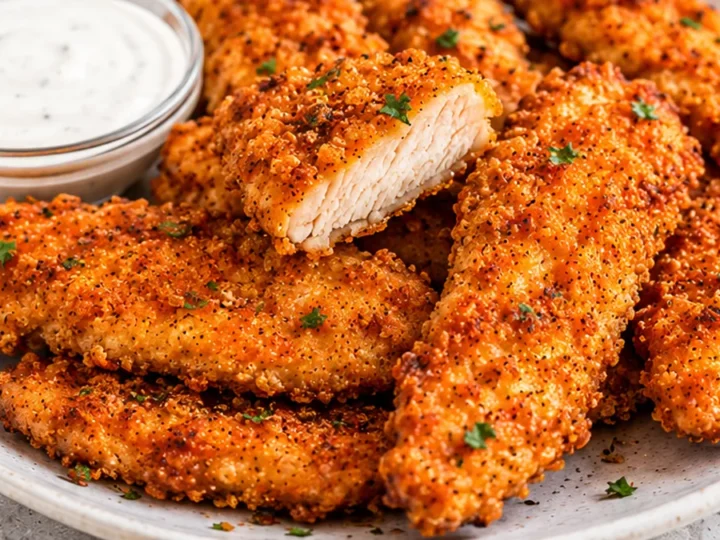 Crispy Air Fryer Chicken Strips: SO EASY!