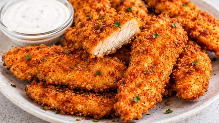 Crispy Air Fryer Chicken Strips: SO EASY!