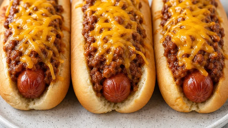 Craveable Chili Cheese Dogs in the Air Fryer!