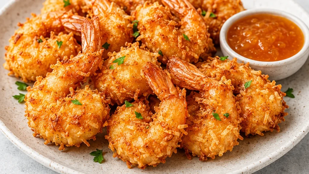 Crispy Air Fryer Coconut Shrimp - Coconut shrimp air fryer: Make these best crispy, golden coconut shrimp in under 25 minutes with a tangy orange-soy dipping sa