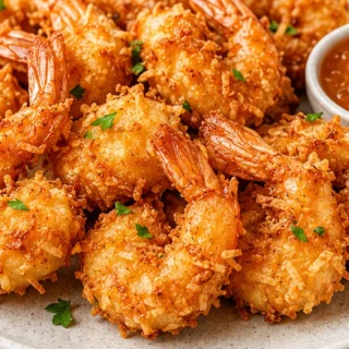 Crispy Air Fryer Coconut Shrimp - Coconut shrimp air fryer: Make these best crispy, golden coconut shrimp in under 25 minutes with a tangy orange-soy dipping sa