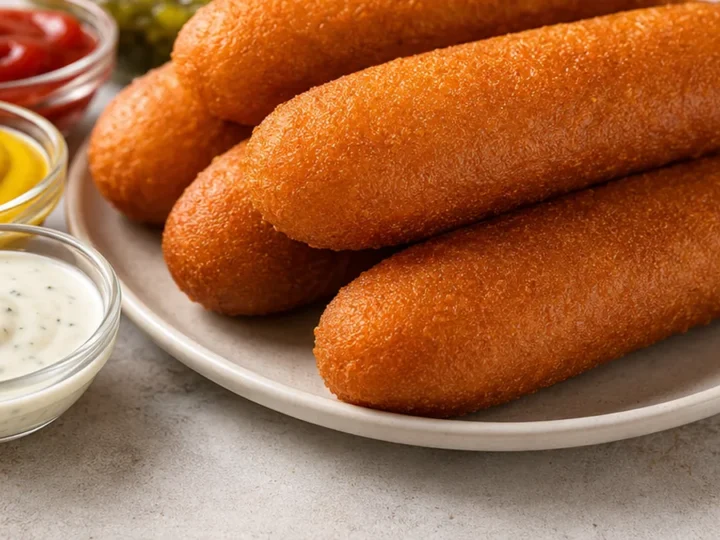 Crispy Air Fryer Corn Dogs in 15 Minutes