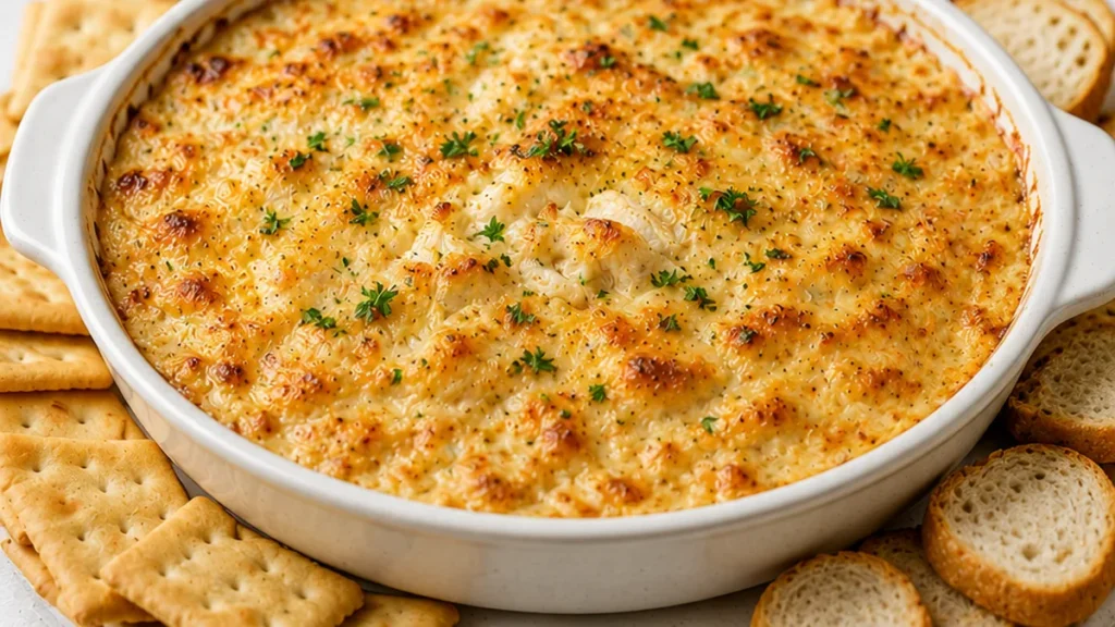 Cheesy Crab Dip: Air Fryer Perfection! Crab dip: Make this amazing creamy air fryer crab dip in under 30 minutes! Loaded with crab, cheese, and flavor, it's the