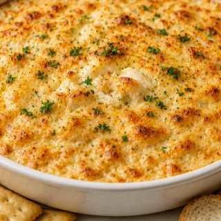 Cheesy Crab Dip: Air Fryer Perfection! Crab dip: Make this amazing creamy air fryer crab dip in under 30 minutes! Loaded with crab, cheese, and flavor, it's the