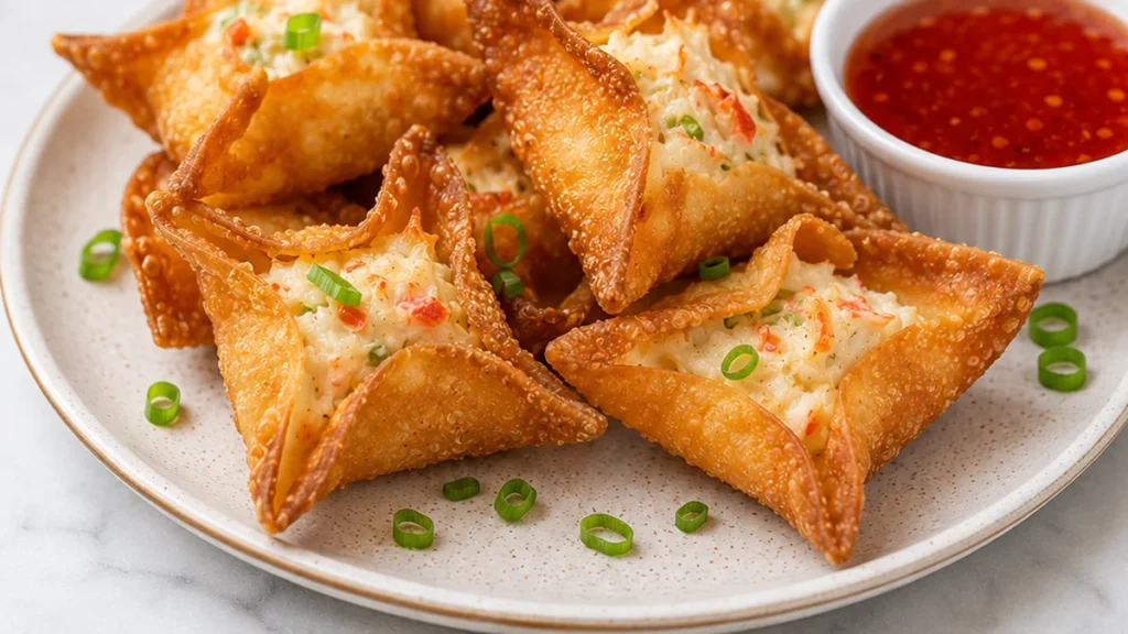 Crispy Air Fryer Crab Rangoon - SO EASY! Discover the best Air Fryer Crab Rangoon recipe! Crispy, cheesy, and incredibly easy to make. Perfect appetizer ready i