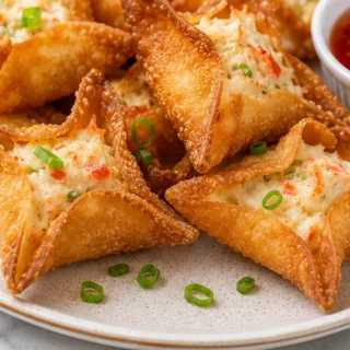 Crispy Air Fryer Crab Rangoon - SO EASY!
