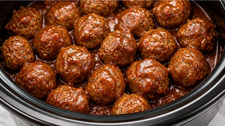 Easy Crock Pot Meatballs Recipe