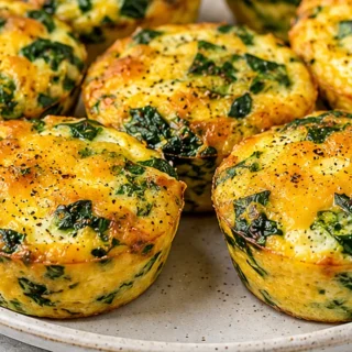 Viral Air Fryer Egg Cups: Quick & Cheesy Breakfast! Egg cups: Bake these easy air fryer egg cups with spinach & cheese in under 15 minutes. Perfect for a quick,