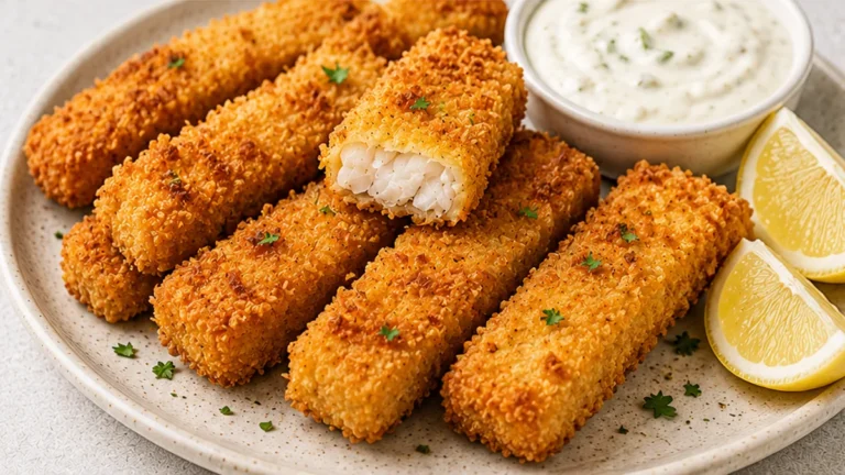 Crispy Golden Fish Sticks: Air Fryer Hack