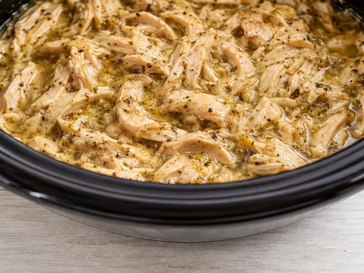 Easiest Frozen Crock-Pot Chicken Ever!