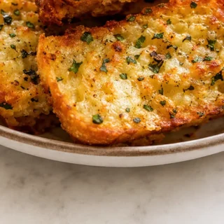 Air Fryer Garlic Bread Crisp & Cheesy!