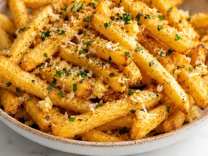 Crispy Garlic Parmesan Fries – Air Fryer Recipe
