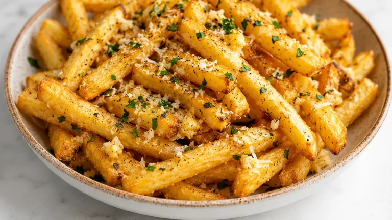 Crispy Garlic Parmesan Fries – Air Fryer Recipe