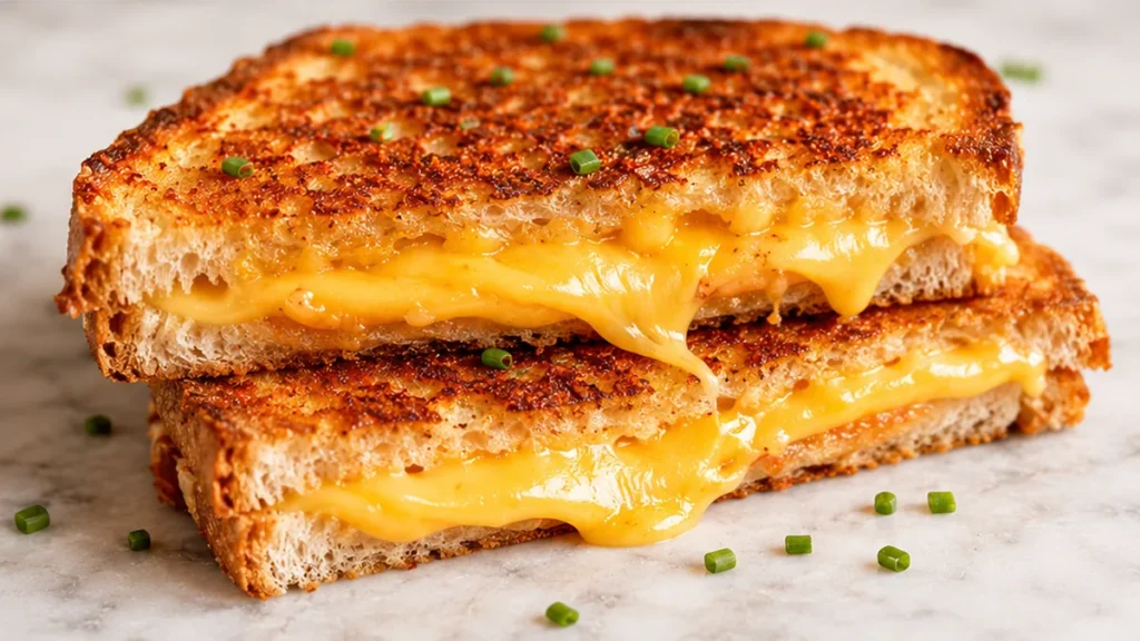 The ULTIMATE Melty Grilled Cheese - Air Fryer Magic! Discover the ultimate air fryer grilled cheese! Get crispy bread and perfectly melted cheese in minutes. An