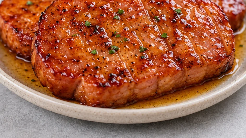 Juicy Ham Steaks in the Air Fryer - Discover the best Air Fryer Ham Steaks! Quick, easy, and incredibly delicious with a sweet glaze. Perfect for any meal.