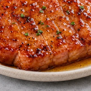 Juicy Ham Steaks in the Air Fryer