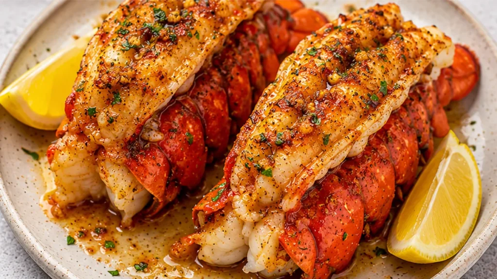 Lobster Tails: Melt-in-Your-Mouth Perfection! Discover how to cook perfect lobster tails! Tender, juicy, and infused with garlic-butter, lemon, and spice. Easy