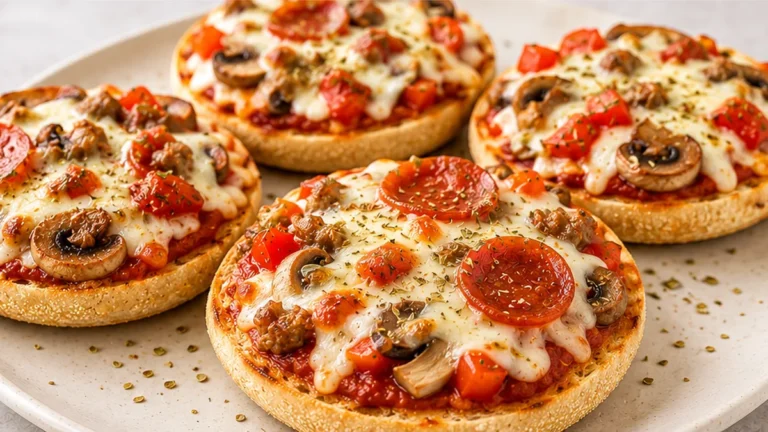 Air Fryer English Muffin Pizzas!