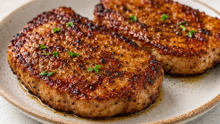 Juiciest Air Fryer Pork Chops EVER!