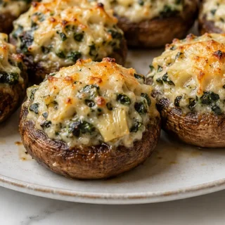 Viral Air Fryer Stuffed Mushrooms