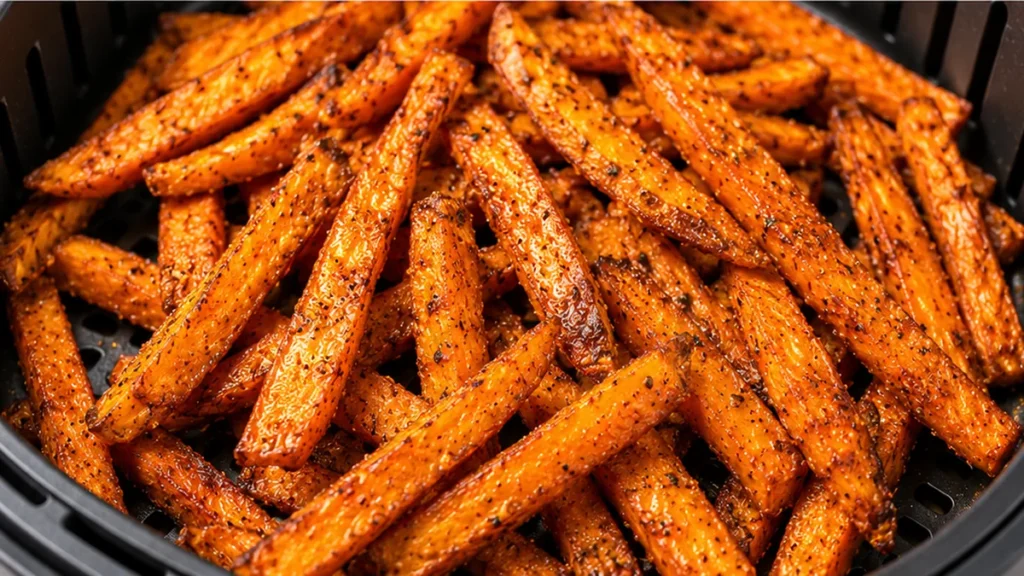 Crispy Air Fryer Sweet Potato Fries - Discover the best sweet potato fries recipe! Crispy, savory, and easy to make in the air fryer. Perfect for a healthy side