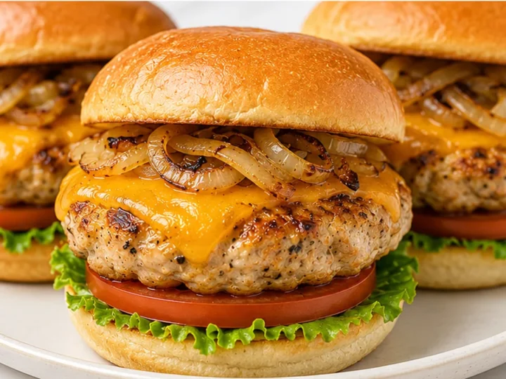 Juicy Air Fryer Turkey Burgers