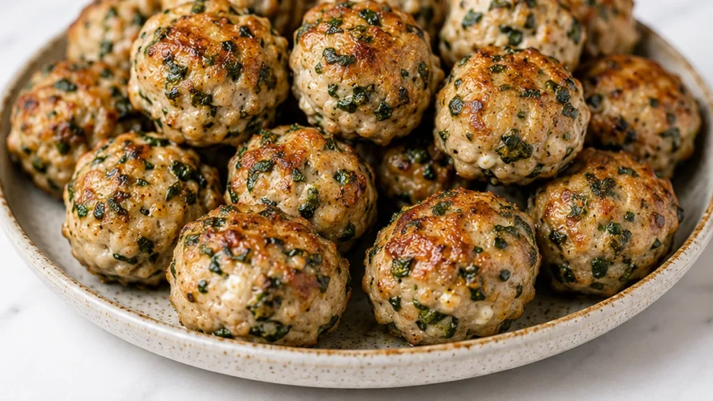 Juicy Turkey Meatballs in 15 Minutes - Discover our ultimate turkey meatballs recipe, cooked perfectly in the air fryer in under 20 minutes. Juicy, flavorful, a