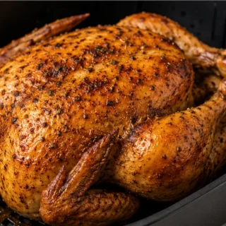 Golden Air Fryer Chicken: Crispy Skin Perfection! Air fryer chicken: Master this crispy, juicy whole chicken recipe in under an hour. Perfect for easy weeknight