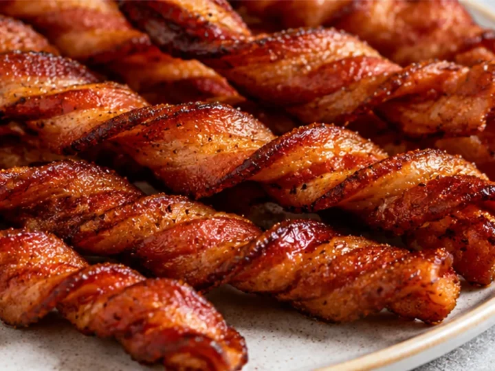 Crispy Air Fryer Twisted Bacon