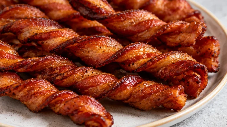Crispy Air Fryer Twisted Bacon